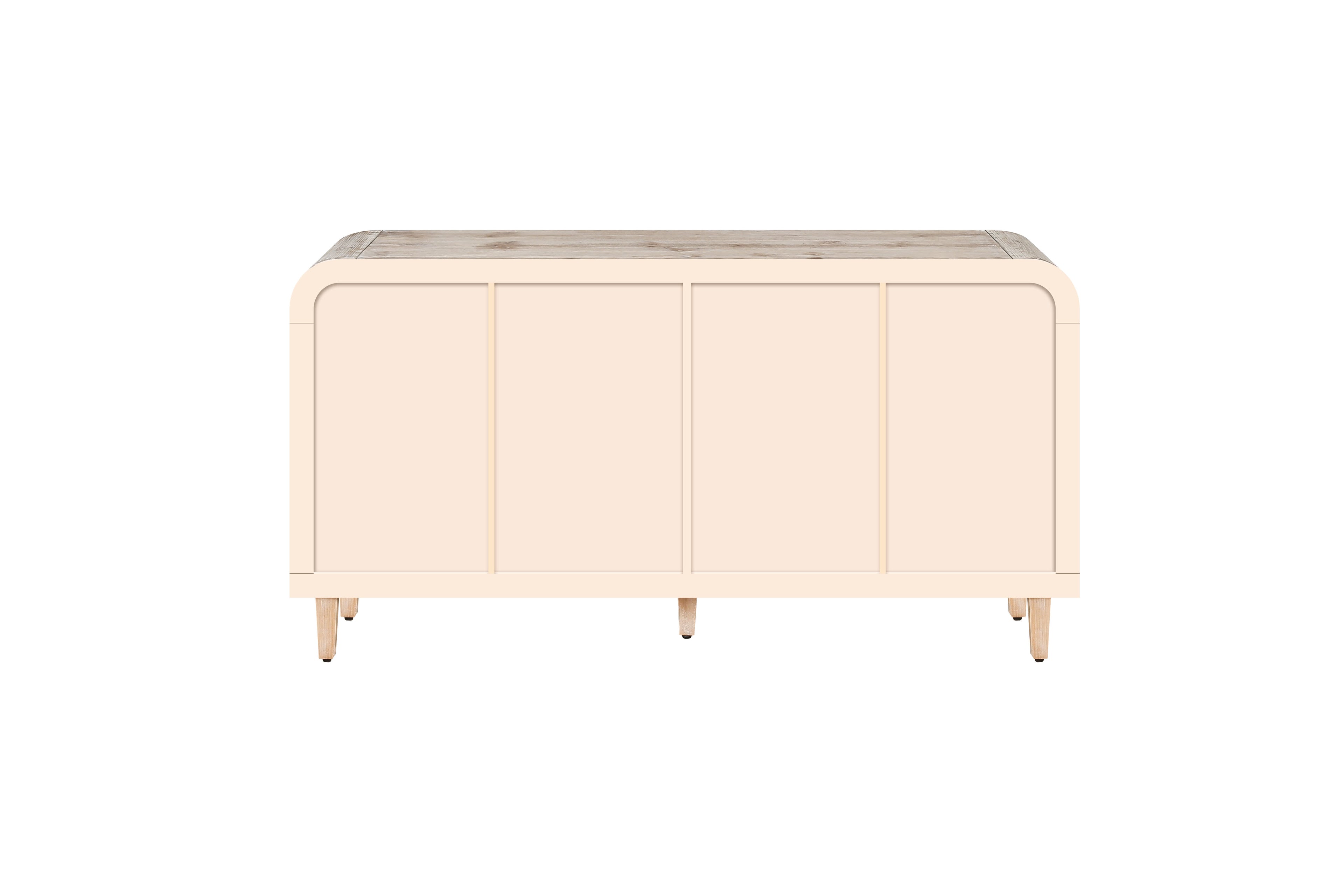 Curved Vintage Storage Sideboard