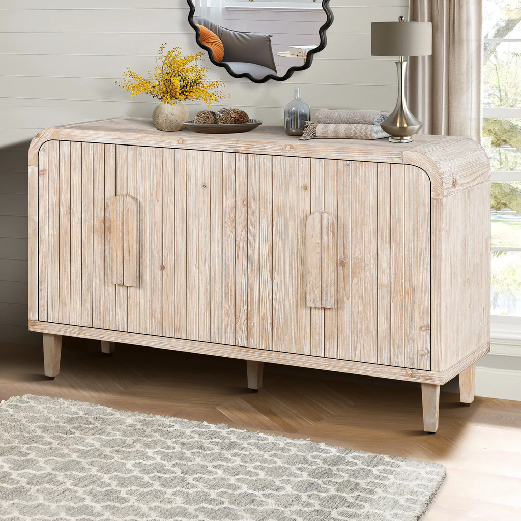 Curved Vintage Storage Sideboard