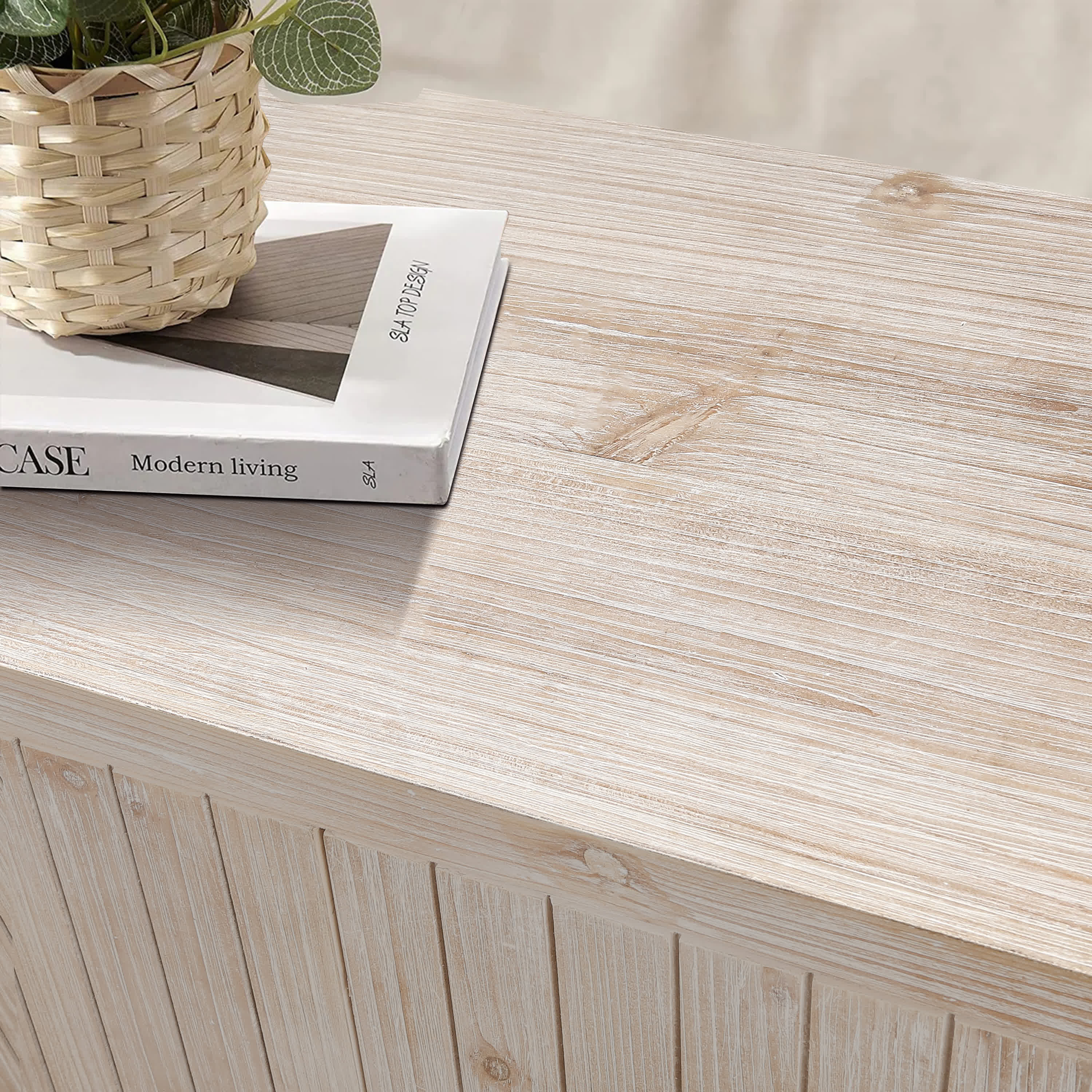 Curved Vintage Storage Sideboard - image 4