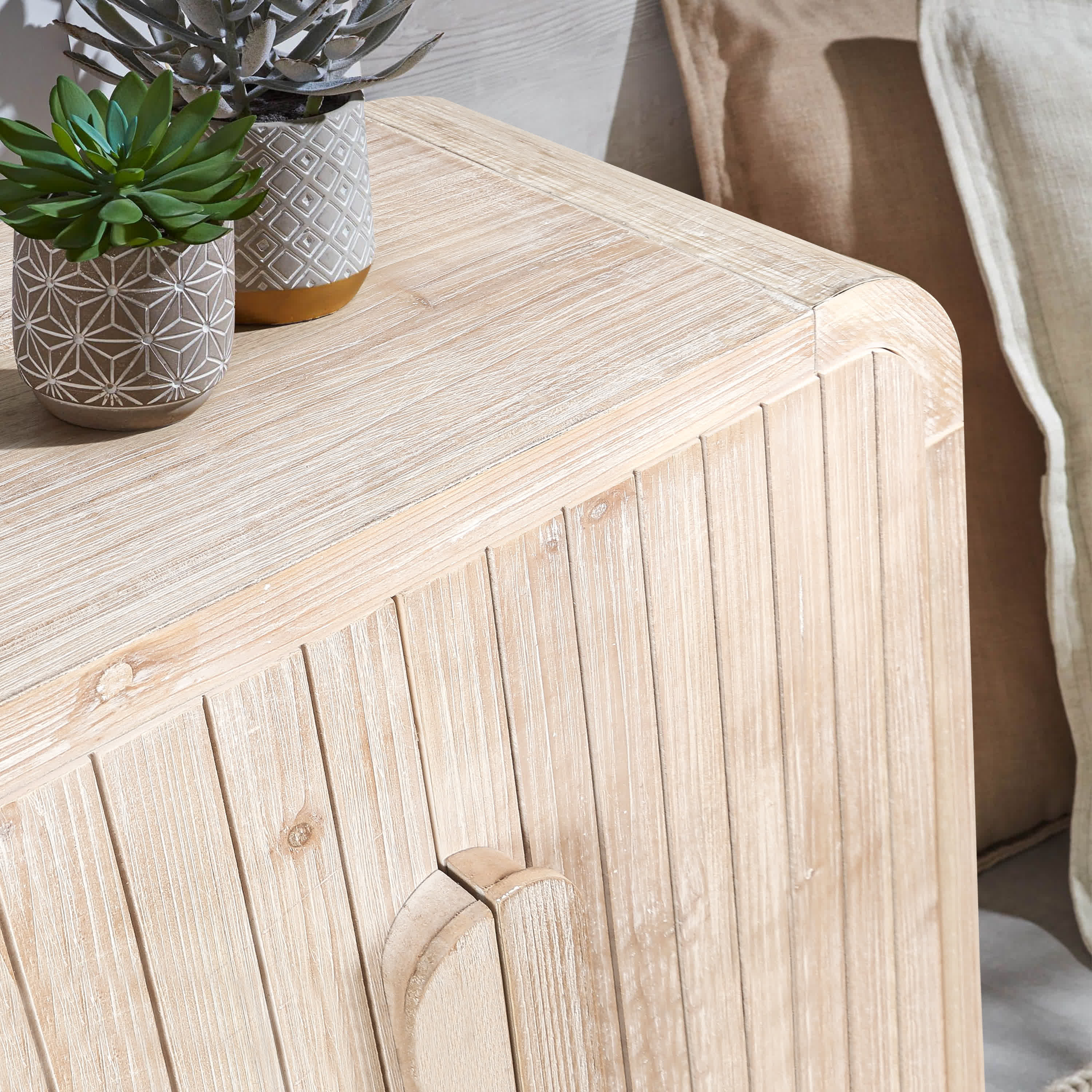 Curved Vintage Storage Sideboard