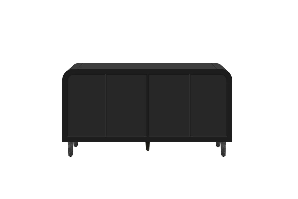 Curved Vintage Storage Sideboard - image 21