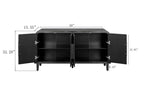 Curved Vintage Storage Sideboard - image 22