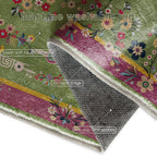 Durable Vintage Floral Anti-slip Area Rug  - image 6