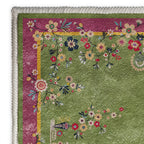 Durable Vintage Floral Anti-slip Area Rug  - image 5