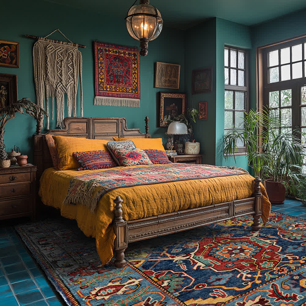 Vintage Extoic Durable Anti-slip Area Rug  - image 1
