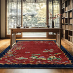 Vintage Lotus Washable Durable Anti-slip Area Rug  - image 1