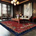 Vintage Lotus Washable Durable Anti-slip Area Rug  - image 2