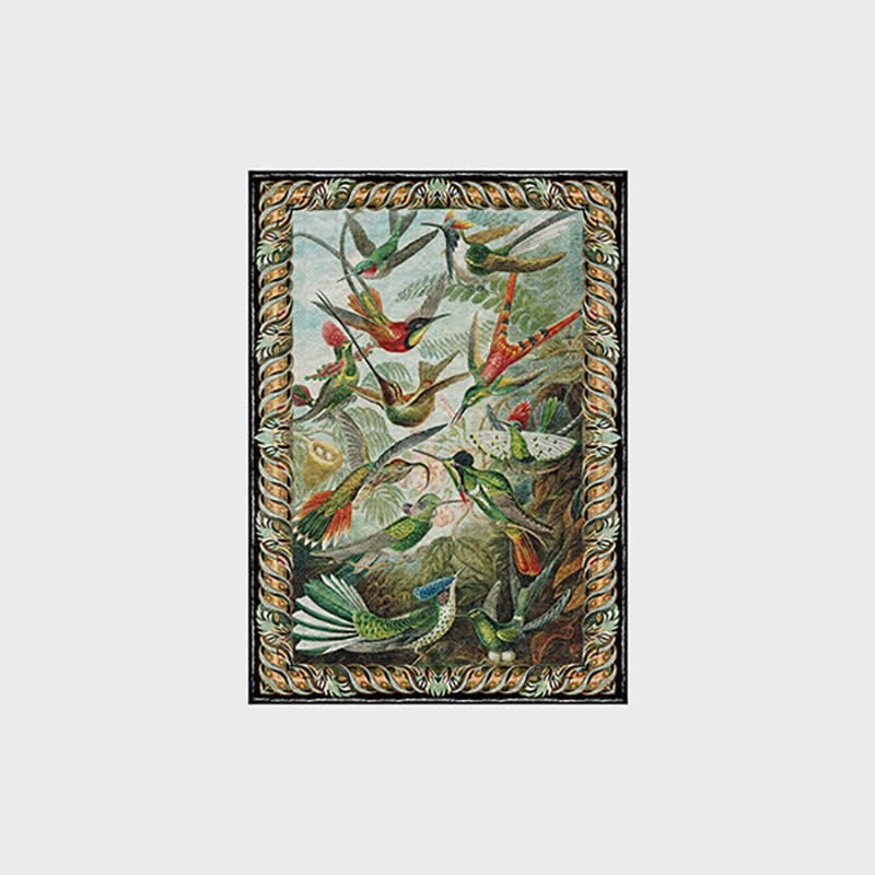 Rural Bird Durable Anti-slip Indoor Outdoor Rug  - image 4