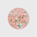 Floral Butterfly Anti-slip Washable Indoor Outdoor Rug  - 61" x 61" - image 2