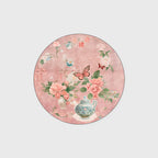 Floral Butterfly Anti-slip Washable Indoor Outdoor Rug  - 61" x 61" - image 2