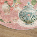 Floral Butterfly Anti-slip Washable Indoor Outdoor Rug  - image 3