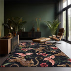 Tropical Leopard Washable Anti-slip Area Rug - image 1