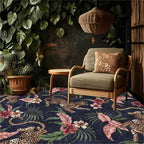 Tropical Leopard Washable Anti-slip Area Rug - image 6