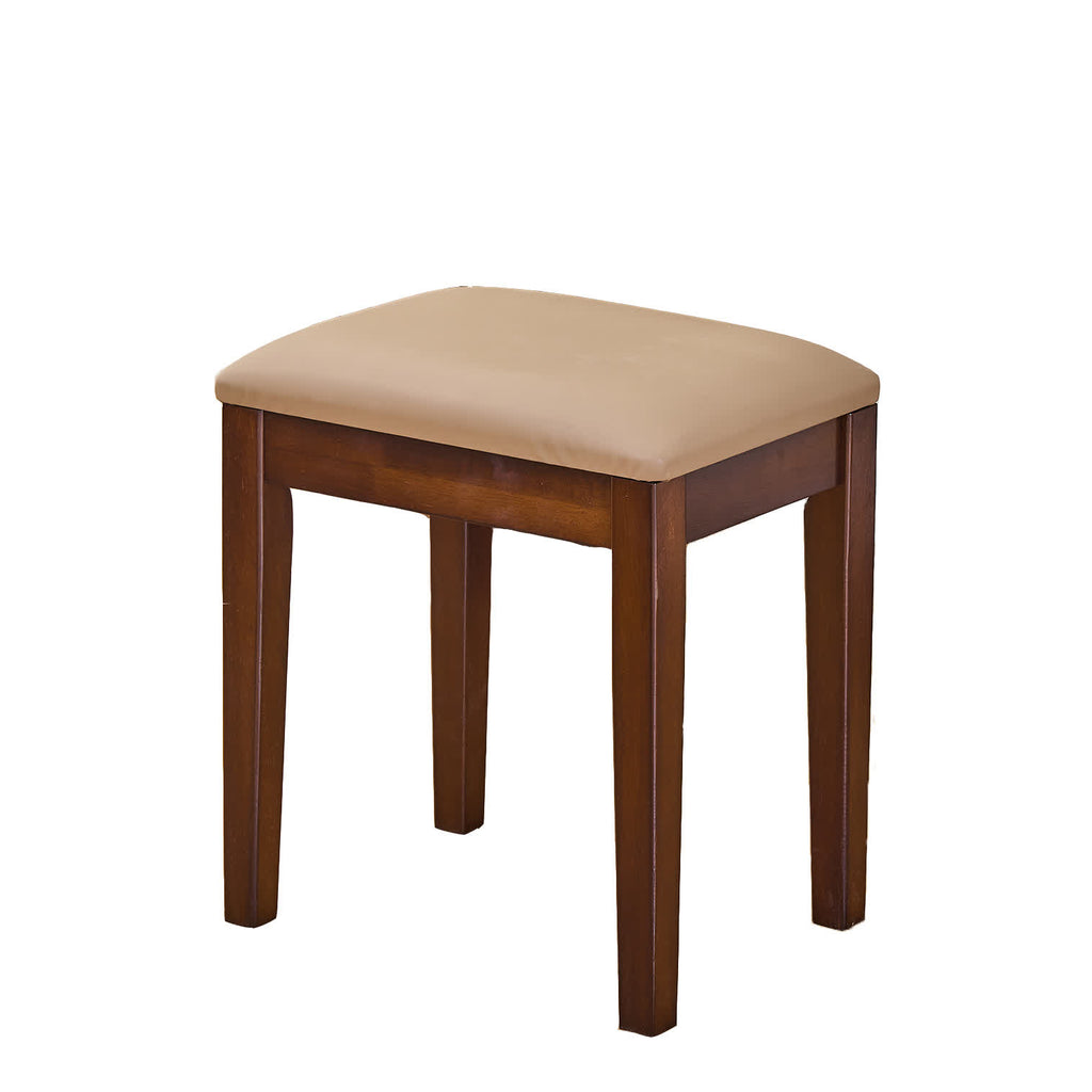 Elegant Wooden Makeup Vanity Desk Set