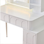 Modern Lighted Mirror Vanity Desk Set - image 3