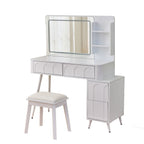 Modern Lighted Mirror Vanity Desk Set - image 1