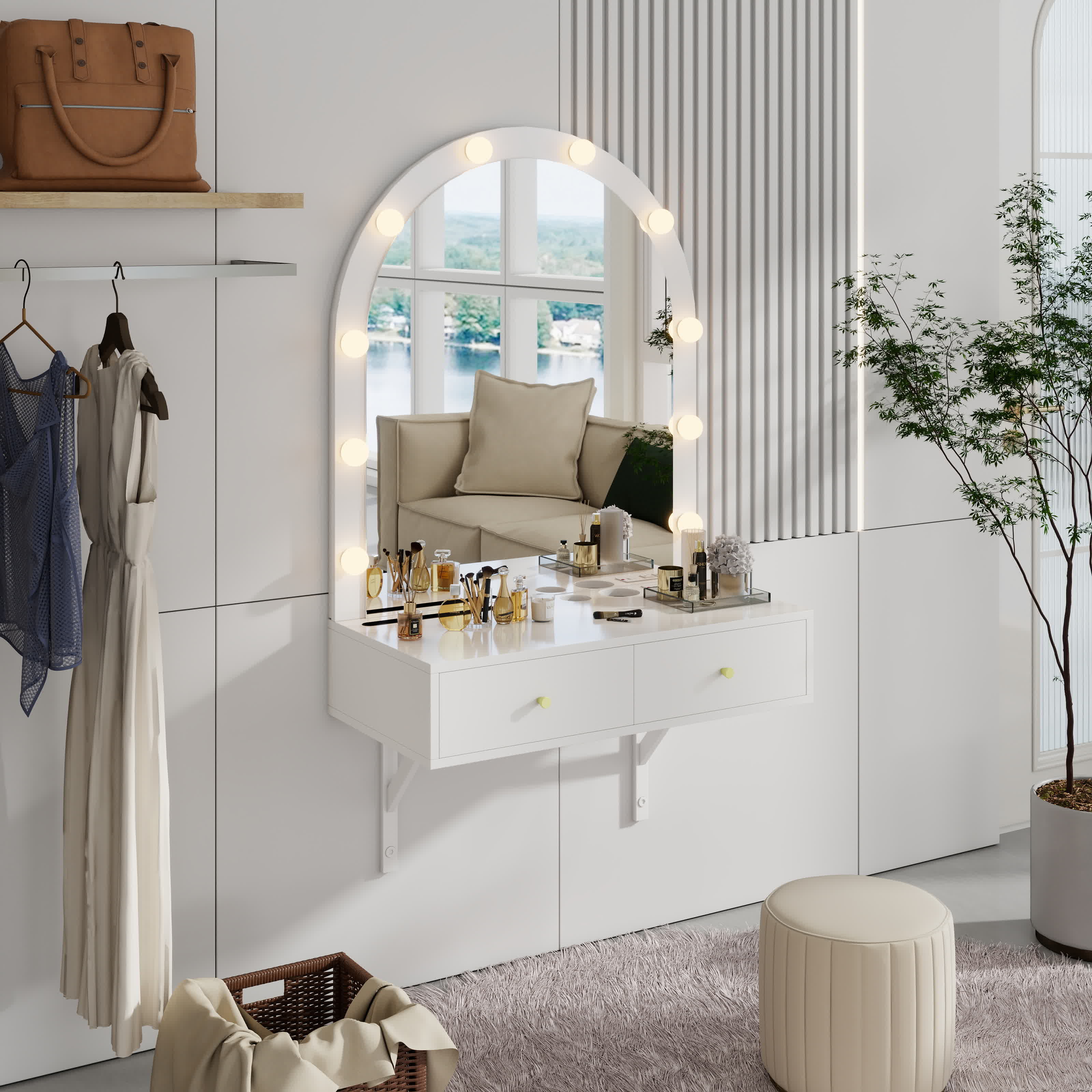Floating Wall Vanity Dressing Table