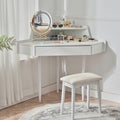 Modern Corner Storage Vanity Desk Set