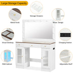 Modern Glass Top Makeup Vanity - image 3