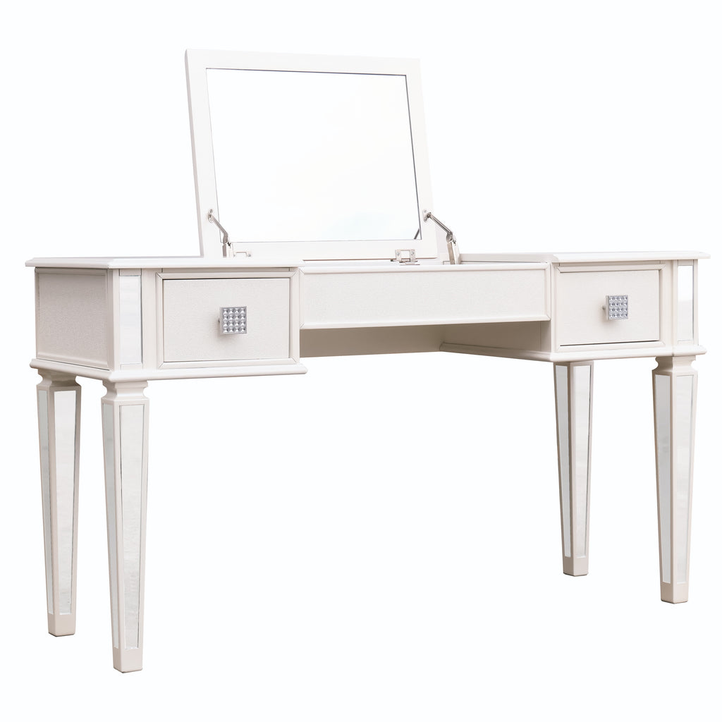 Flip Up Vanity Table Stool Set - image 6