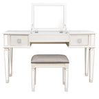 Flip Up Vanity Table Stool Set - image 5