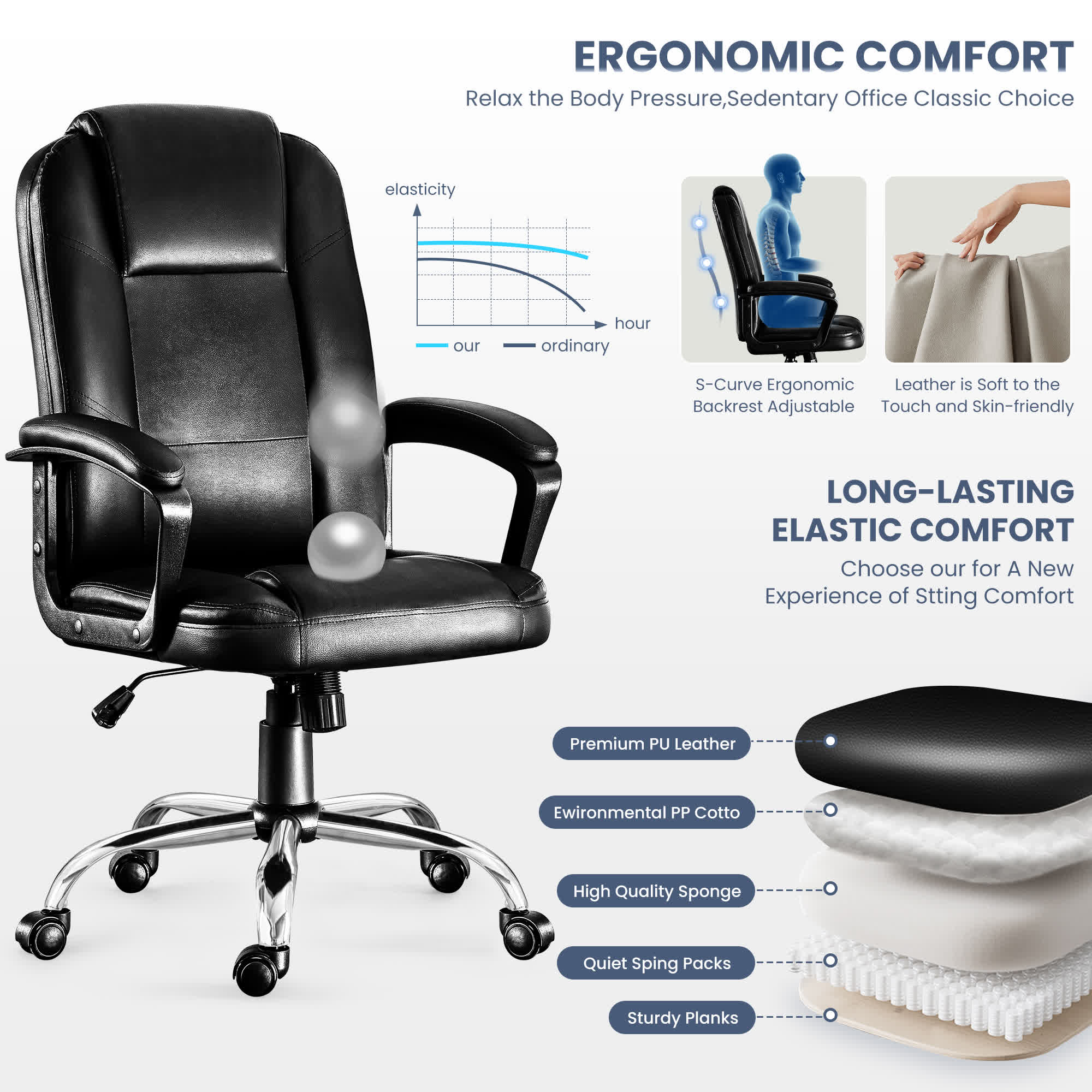 Ergonomic Home Office Gaming Chair - image 4