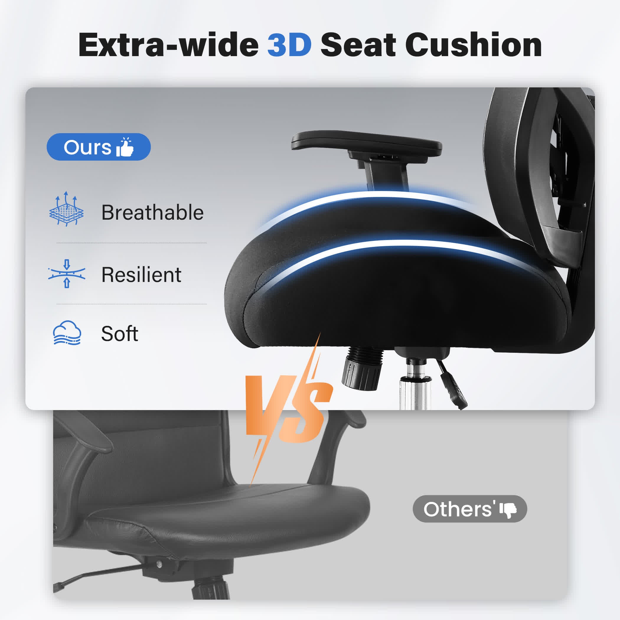 Ergonomic Heavy Duty Tall Office Drafting Chair - image 8