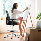 Ergonomic Heavy Duty Tall Office Drafting Chair - image 2