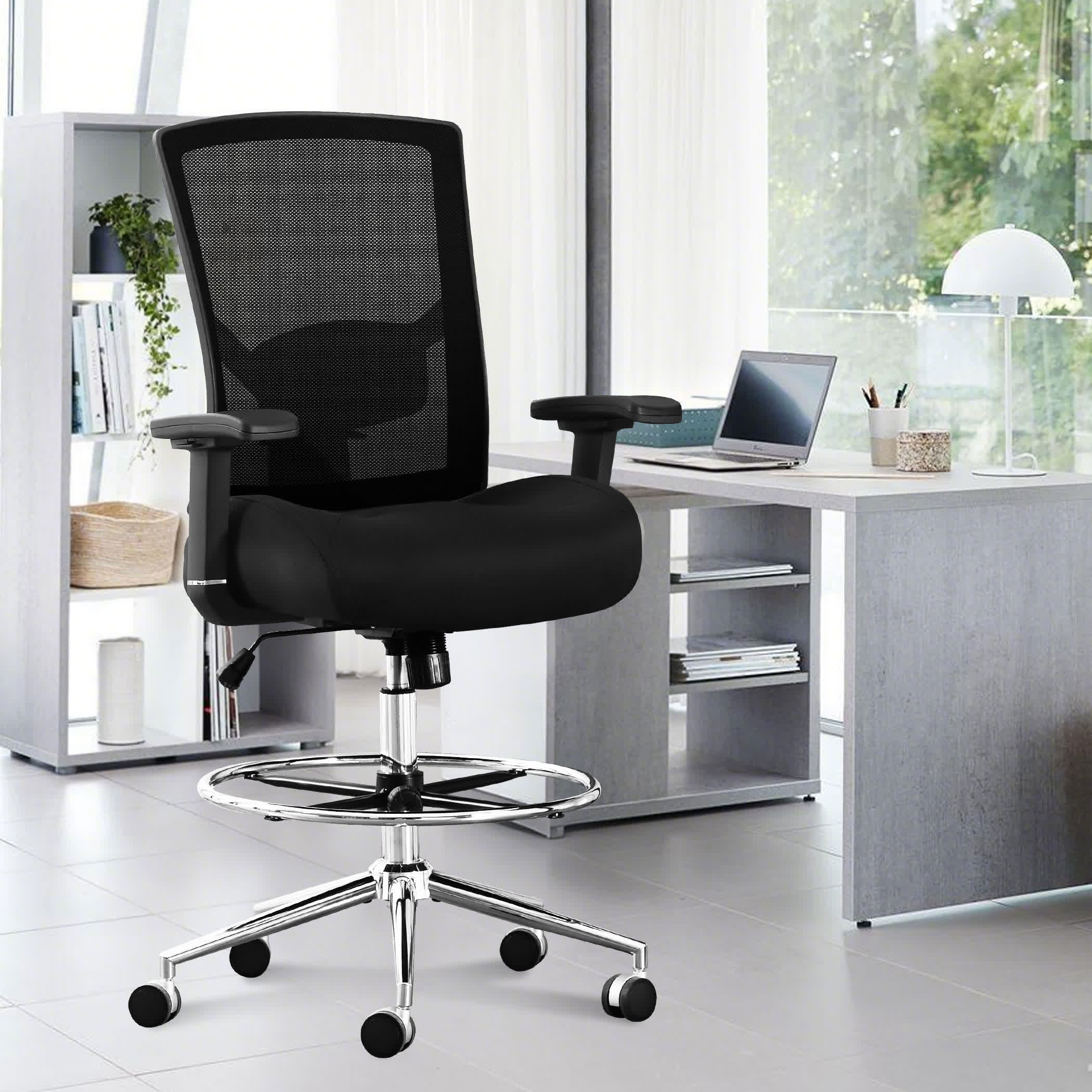 Ergonomic Heavy Duty Tall Office Drafting Chair