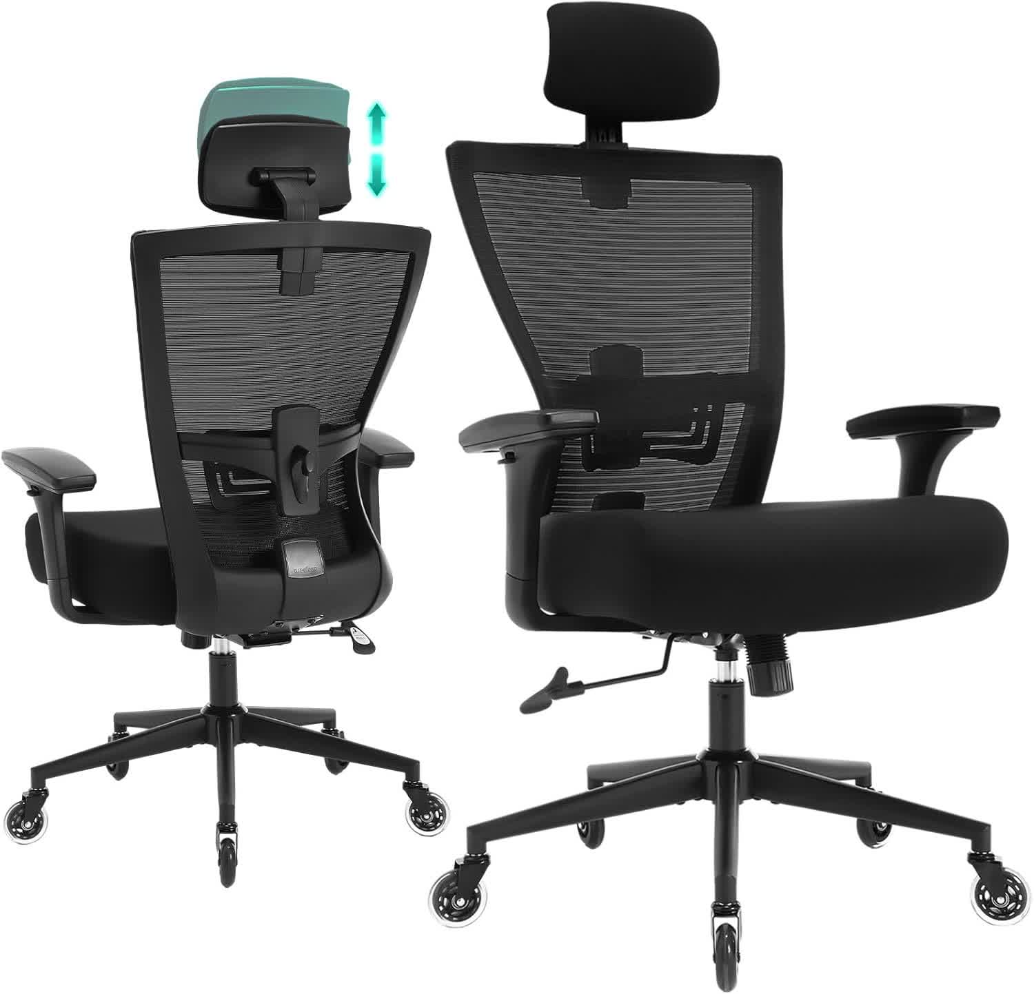 Ergonomic Big and Tall Office Mesh Chair