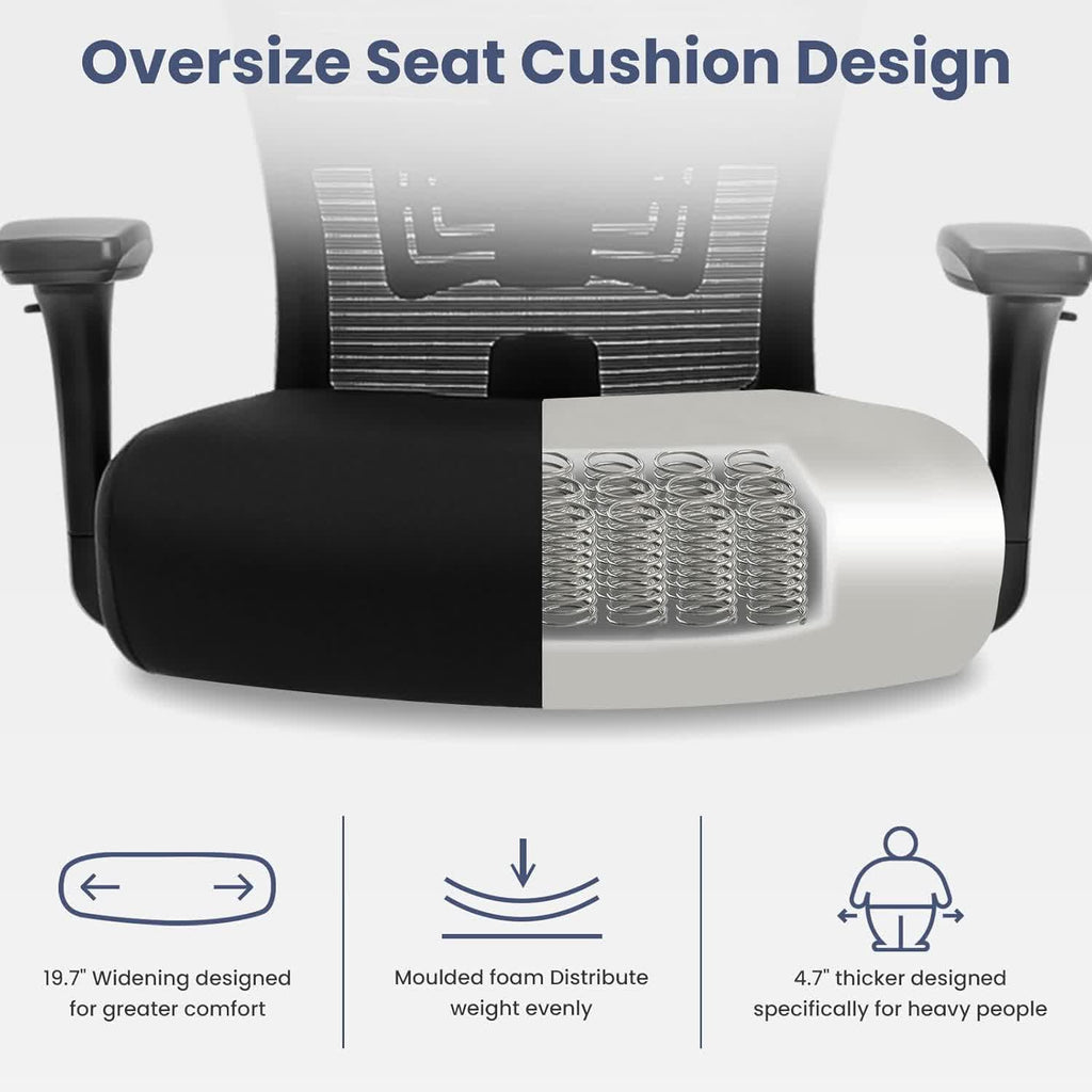 Ergonomic Big and Tall Office Mesh Chair