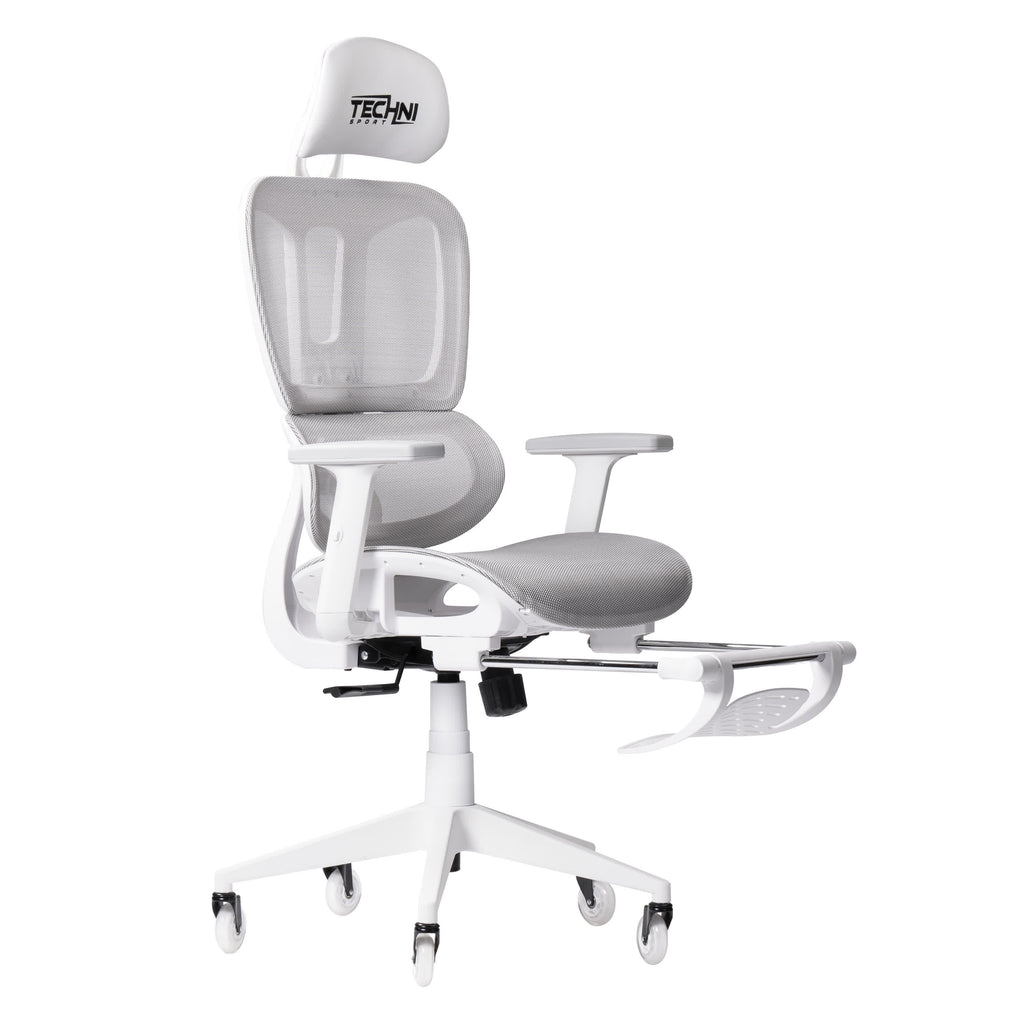 Ergonomic White Mesh Gaming Chair