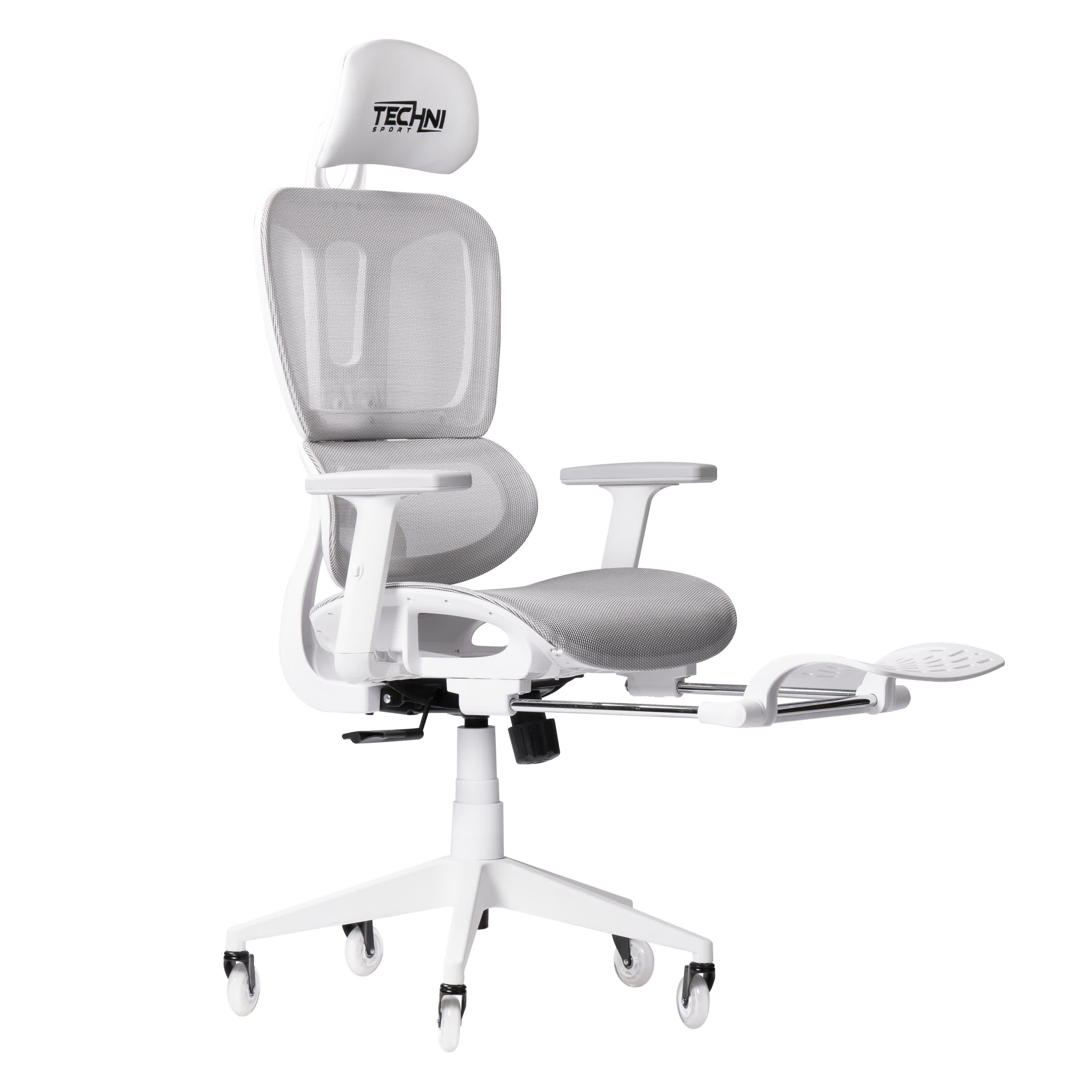 Ergonomic White Mesh Gaming Chair