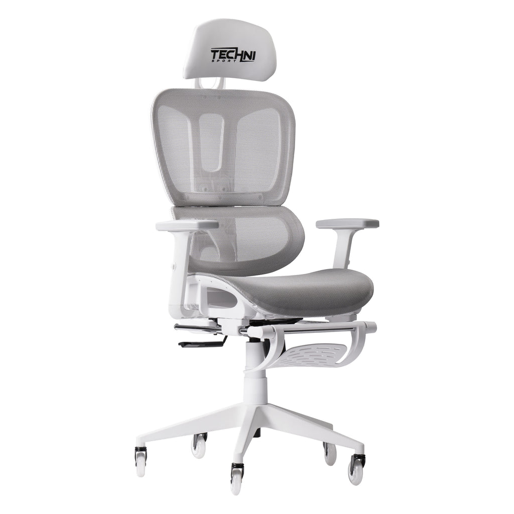 Ergonomic White Mesh Gaming Chair