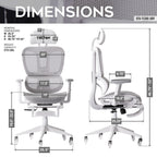Ergonomic White Mesh Gaming Chair - image 15
