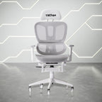 Ergonomic White Mesh Gaming Chair -  White - 26.50"L x 25.25"W x 46.75"H - image 0