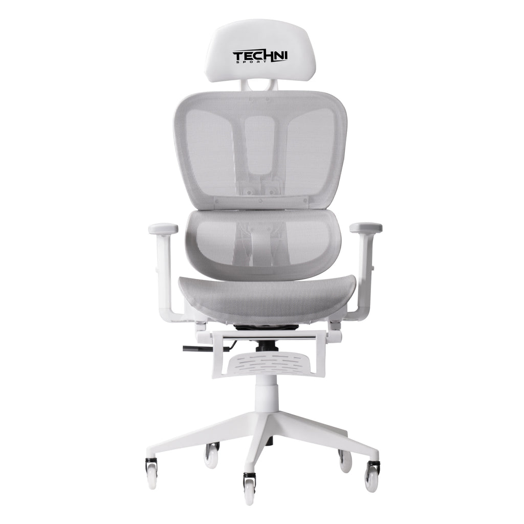 Ergonomic White Mesh Gaming Chair - image 1
