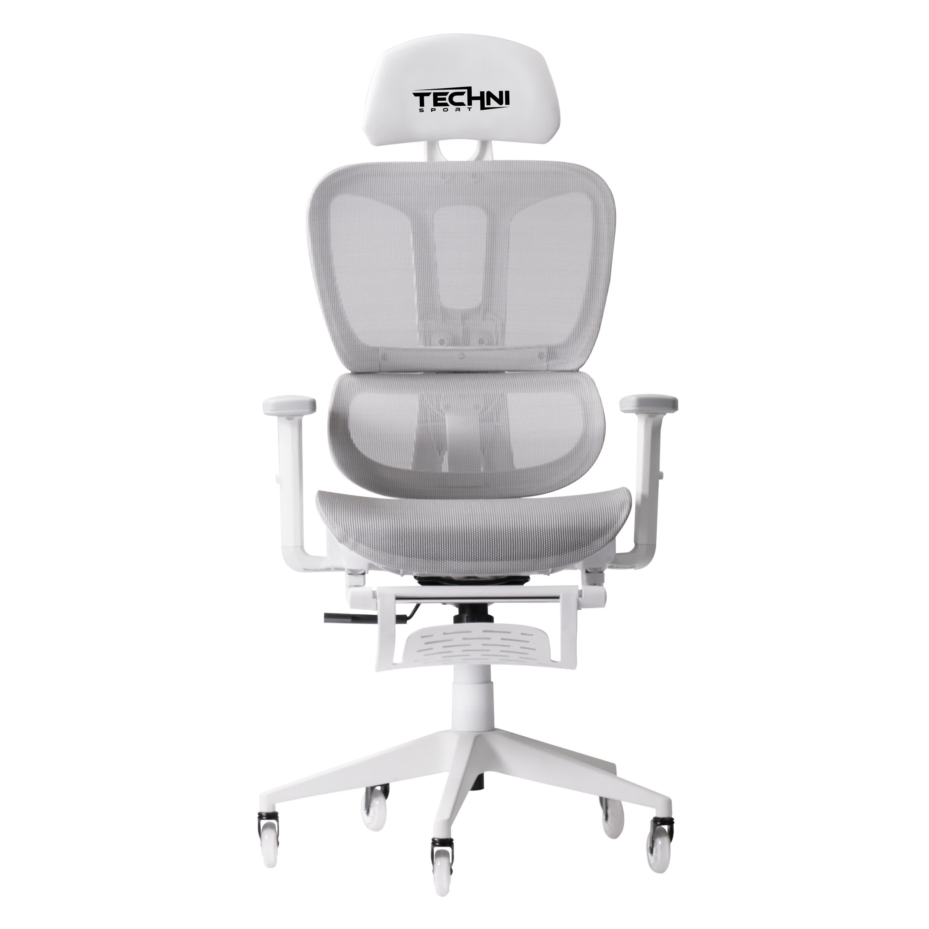 Ergonomic White Mesh Gaming Chair - image 1
