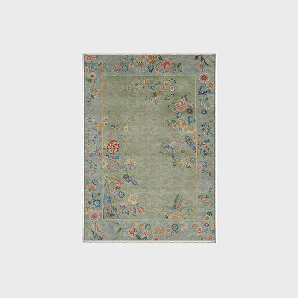 Foldable Refresh Floral Anti-slip Area Rug  - image 4