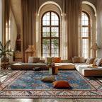 Persian Ethnic Anti-slip Indoor Outdoor Rug - image 1