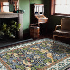 Foldable Floral Bird Anti-slip Washable Area Rug  - 60" x 96" - image 0