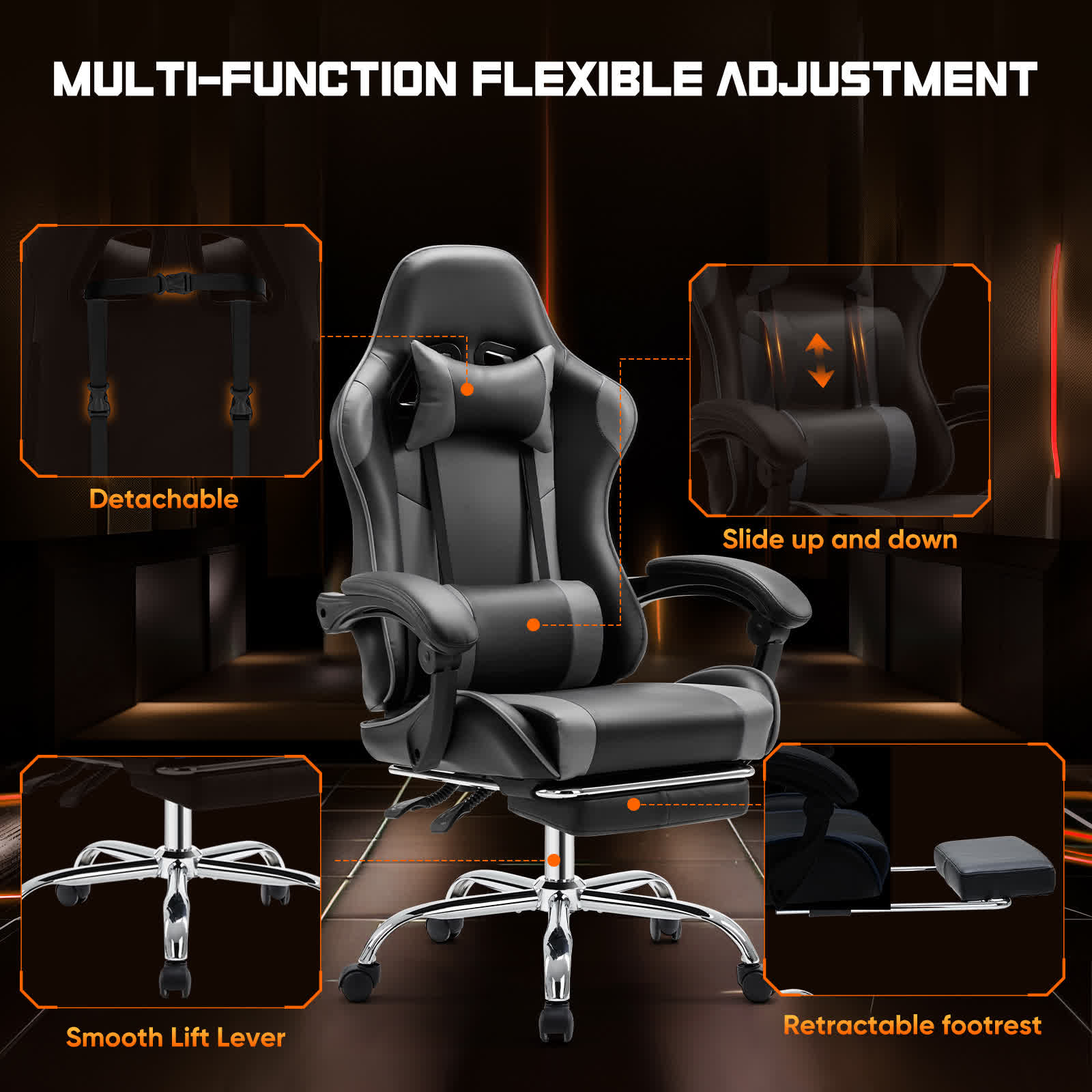 Ergonomic Adjustable Video Game Chair - image 2