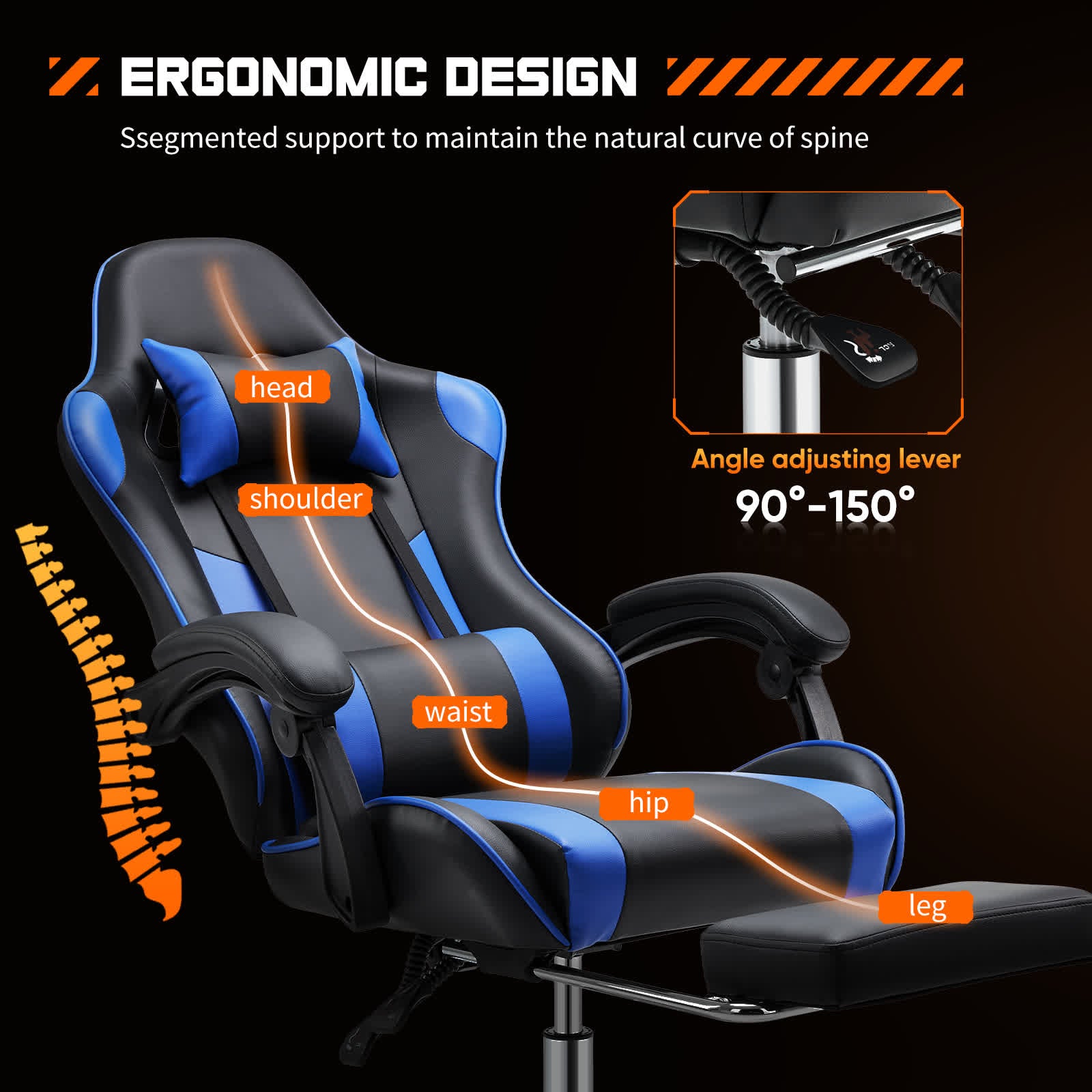 Ergonomic Adjustable Video Game Chair