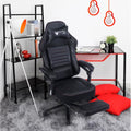 Height Adjustable Swivel Ergonomic Office Game Chair - Black - 27.20"L x26.40"W x 53.50"H - image 0