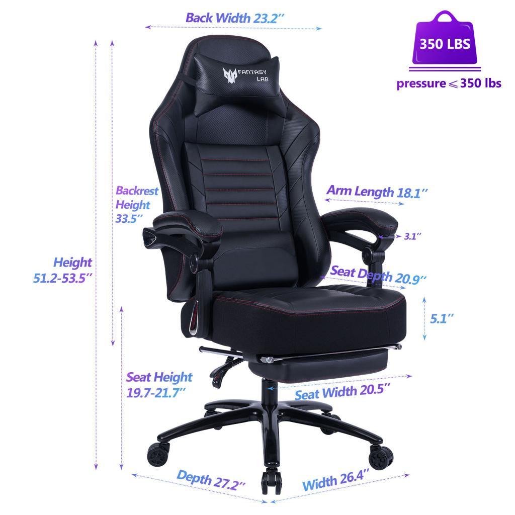 Height Adjustable Swivel Ergonomic Office Game Chair