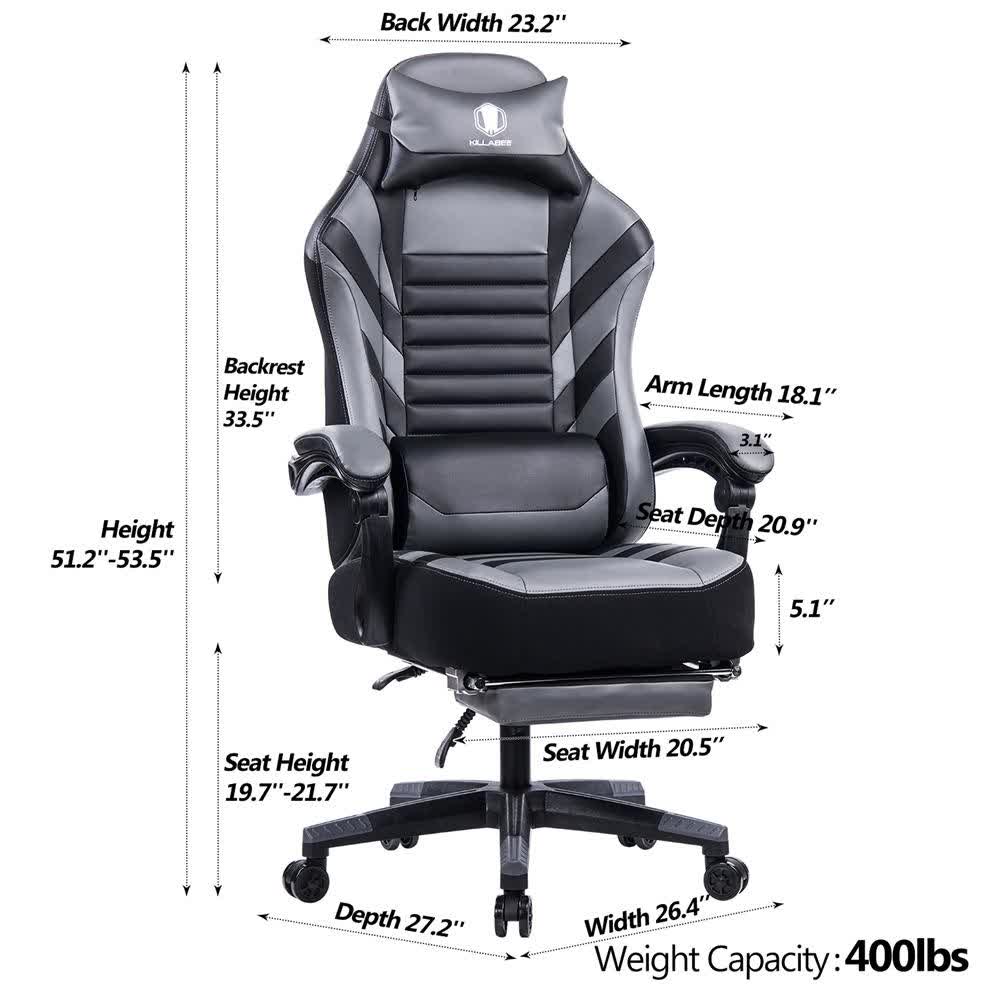 Height Adjustable Swivel Ergonomic Office Game Chair - image 11
