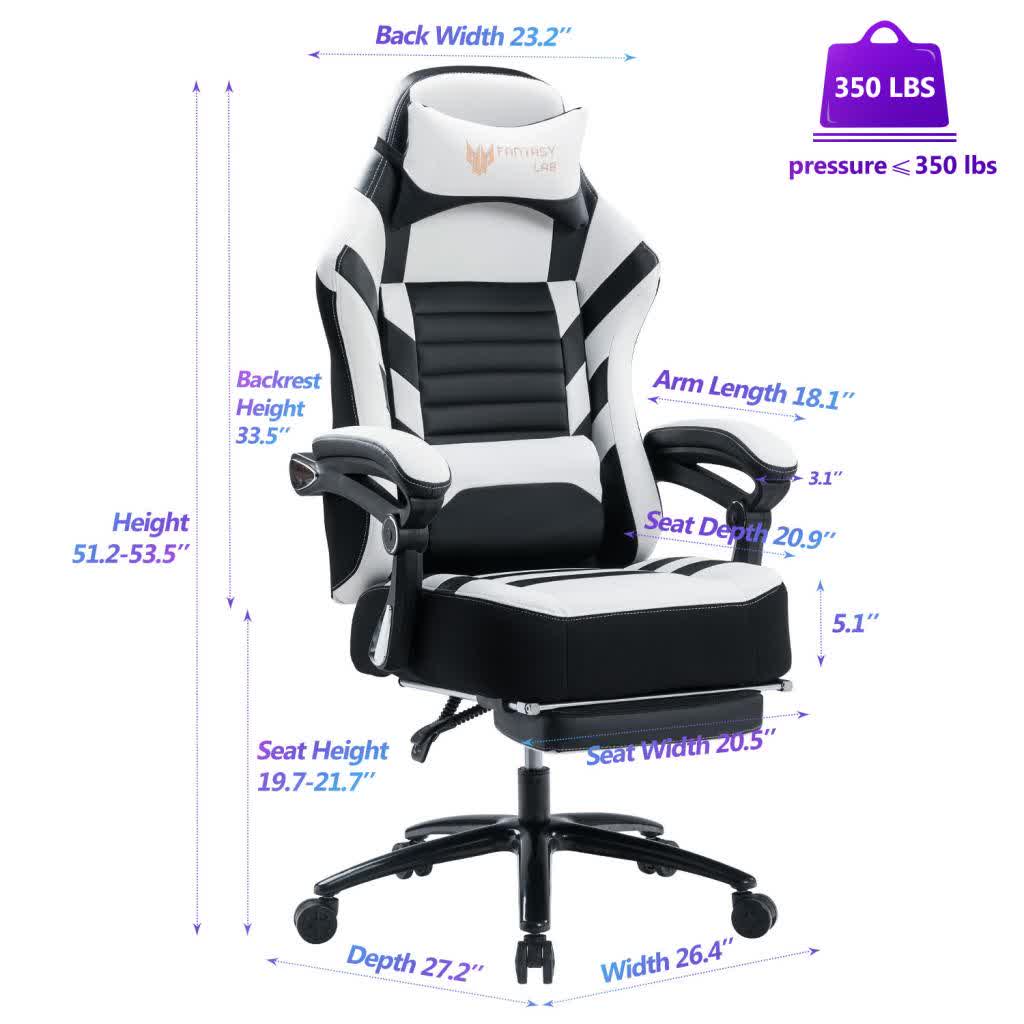 Height Adjustable Swivel Ergonomic Office Game Chair