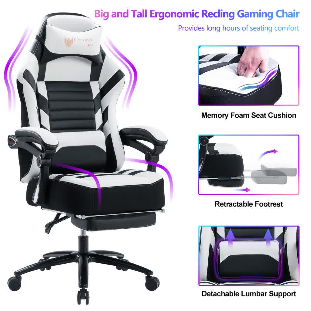 Height Adjustable Swivel Ergonomic Office Game Chair - image 19