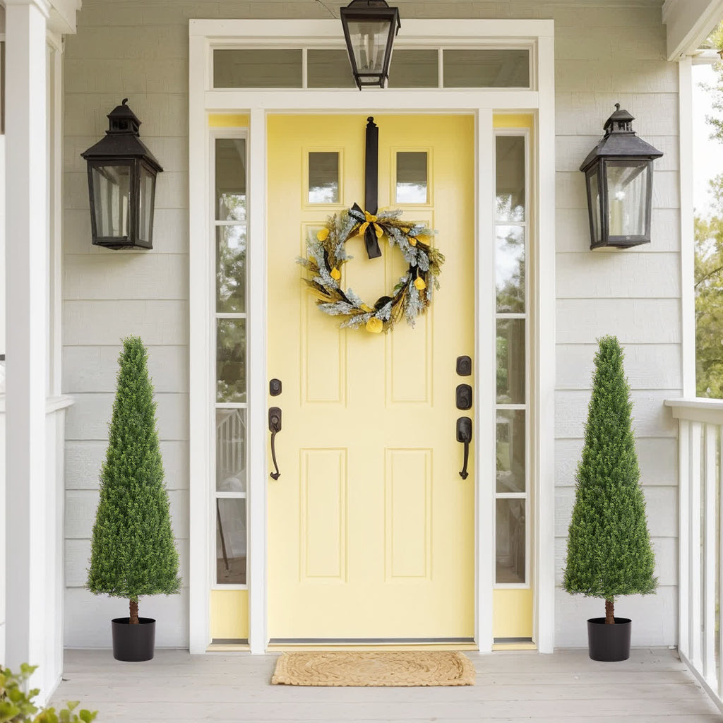 Artificial Boxwood Topiary Tree Decor - image 2