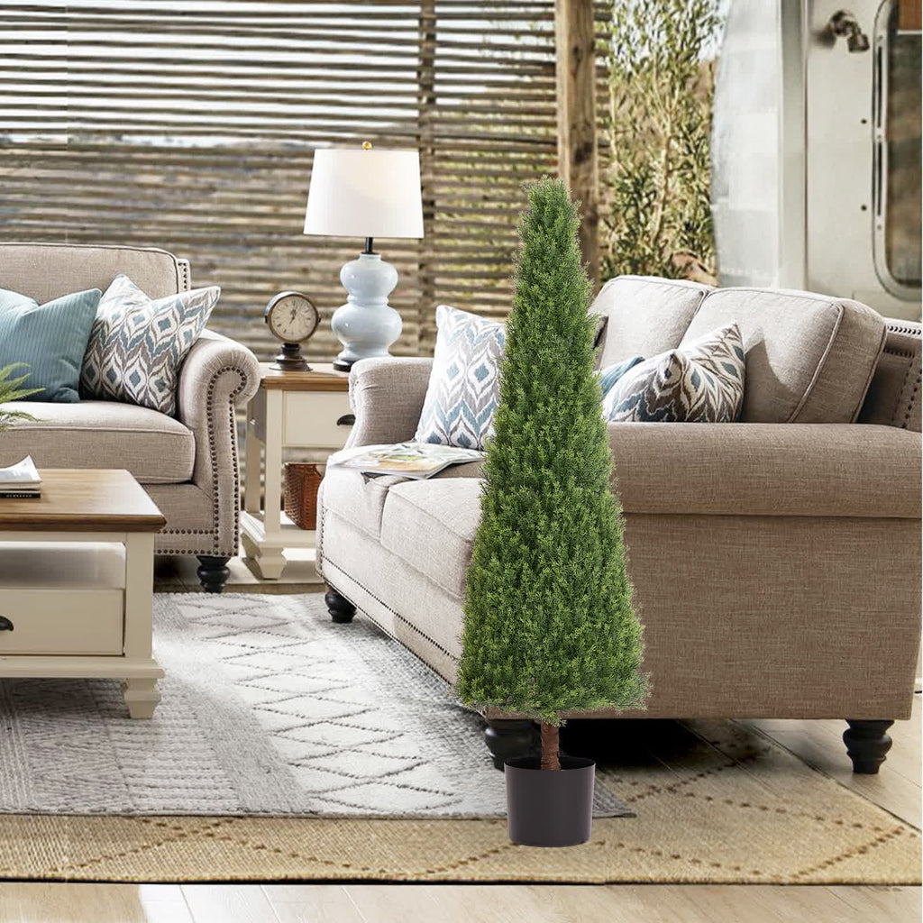 Artificial Boxwood Topiary Tree Decor